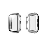 Avizar Coque pour Apple Watch 40mm Protection Intégrale avec Verre Trempé Argent
