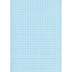 ELVE 100 fiches Bristol 148x210 - Quadrillé 5/5 - BLEU - A5