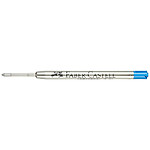 FABER-CASTELL Mine de Recharge pour Stylo Bille Pointe Large B Bleu x 10