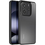 Avizar Coque pour Redmi Note 14 4G Silicone Antichoc Bloc Caméra Couvert Noir