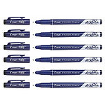 PILOT Stylo feutre Fineliner FRIXION Effaçable Noir x 6