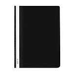 HERLITZ Lot de 10 chemises à lamelle format A4 Polypro Noir