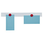 FRANKEN barette magnétique, (L)500 x (H)50 mm, blanc