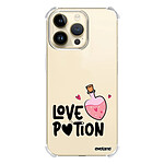 Evetane Coque iPhone 14 Pro Max Silicone antichocs Solides coins renforcés  transparente Motif Love Potion