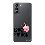 Evetane Coque Samsung Galaxy S21 5G 360 intégrale transparente Motif Love Potion Tendance .