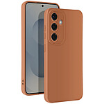 Avizar Coque pour Samsung Galaxy S25 Plus Silicone Souple Bloc Caméra Protégé Marron