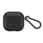 CASE MATE Coque pour AirPods 4 Tough avec Mousqueton Anti-rayures Noir