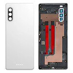 Clappio Vitre arrière de remplacement pour Sony Xperia 10 2 Blanc