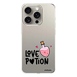 Evetane Coque iPhone 15 Pro 360 intégrale transparente Motif Love Potion Tendance .