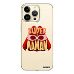 Evetane Coque iPhone 14 Pro Max 360 intégrale transparente Motif Super Maman Tendance .
