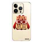 Evetane Coque iPhone 14 Pro 360 intégrale transparente Motif Super Maman Tendance .