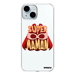 Evetane Coque iPhone 15 360 intégrale transparente Motif Super Maman Tendance .
