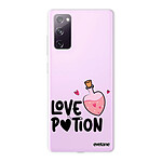 Evetane Coque Samsung Galaxy S20 FE 360 intégrale transparente Motif Love Potion Tendance .