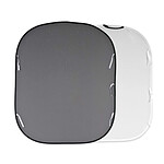 LASTOLITE fond pliable 1.5m x 1.8m blanc/gris moyen