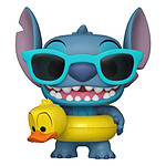 Lilo & Stitch - Figurine POP! Stitch avec sa bouée 9 cm