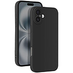 Avizar Coque pour iPhone 16 Silicone Lisse Bloc Caméra Protégé Noir