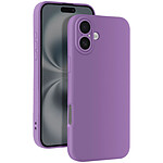 Avizar Coque pour iPhone 16 Silicone Lisse Bloc Caméra Protégé Violet