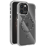 Avizar Coque MagSafe pour iPhone 11 Pro Silicone Pailleté Noir