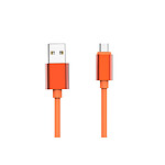 Jaym Câble Micro-USB vers USB-A 2,4A Charge et Synchronisation Collection POP 1,7m Orange
