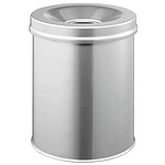 DURABLE Corbeille de papier DURABLE SAFE, rond, 15 litres, gris