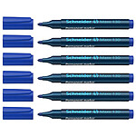 SCHNEIDER Marqueur permanent Maxx 130 bleu x 6 SCHNEIDER Marqueur permanent Maxx 130 bleu x 6