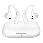 LinQ Écouteurs Bluetooth Crochet d'Oreille à Commande Tactiles Blanc