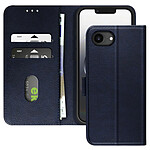 Avizar Étui pour iPhone 16e Clapet Portefeuille et Support Vidéo Bleu nuit