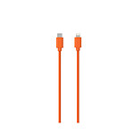 Jaym Câble Lightning vers USB-C PD 3A Charge et Synchronisation Collection POP 1,5m Orange