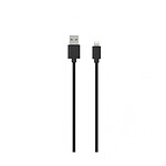 Jaym Câble Lightning vers USB-A 2,4A Charge et Synchronisation Collection POP 1,5m Noir