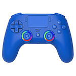 Subsonic - Manette sans fil pour PS4 / PC - bluetooth avec LED, vibrations et gyroscope - Bleue