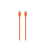 Jaym Câble USB-C vers USB-C 3A Charge et Synchronisation Collection POP 1,5m Orange