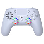 Subsonic - Manette sans fil pour PS4 / PC - bluetooth avec LED, vibrations et gyroscope - Blanche