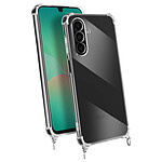 Avizar Coque pour Samsung Galaxy A26 Silicone Antichoc avec Cordon Tressé Transparent