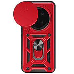 Mayaxess Coque pour Honor Magic 7 Lite Bague Support avec Protection Caméra Rouge
