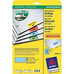 AVERY Etiquettes Stick&Lift 38x21,2 mm Jaune 1300 sur 20 F A4