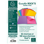 EXACOMPTA Pack 50 chemises + 100 sous chemises Rock's Assorties x 5 EXACOMPTA Pack 50 chemises + 100 sous chemises Rock's Assorties x 5