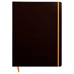 RHODIA cahier souple BLACK A4+ ligné 160p pap ivoire 90g