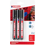 EDDING Marqueur Permanent 330 blister de 3 noir 1-5 mm EDDING Marqueur Permanent 330 blister de 3 noir 1-5 mm