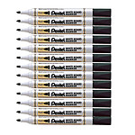 PENTEL marqueur pour tableau blanc MW85, pointe ogive, Noir x 12 PENTEL marqueur pour tableau blanc MW85, pointe ogive, Noir x 12