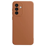 Avizar Coque pour Samsung Galaxy A36 Silicone Lisse Bloc Caméra Protégé Marron