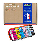 COMETE - 378 XL - 6 Cartouches d'encre Compatibles Epson - Noir/Couleur -Marque française