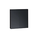 Aqara Interrupteur Double à Distance Sans Fil Modèle H1 Compatible Zigbee 3.0 Gris anthracite