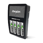 ENERGIZER Chargeur de Piles NiMH 1.2V pour 4 AA avec Indicateur LED Noir