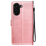 Avizar Étui pour Xiaomi Poco X7 Pro Dragonne Clapet Support Portefeuille Rose champagne