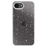 Avizar Coque Paillette pour iPhone 16e Hybride Design Glamour Blanc