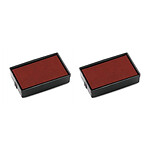 COLOP Lot de 2 Cassettes encreur de rechange E/10 Rouge