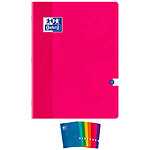 OXFORD Cahier Piqué 24X32 cm grands carreaux 90g 140p coloris aléatoires