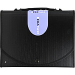 EXACOMPTA Trieur valisette noir en13 compartiments.Dos extensible 55934E