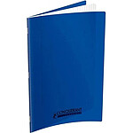 CONQUÉRANT Cahier conquérant polypro agrafé 24x32 cm 140P 90G grands carreaux bleu