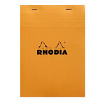RHODIA Bloc de direction orange 80 feuilles format A5 réglure 5x5 x 10